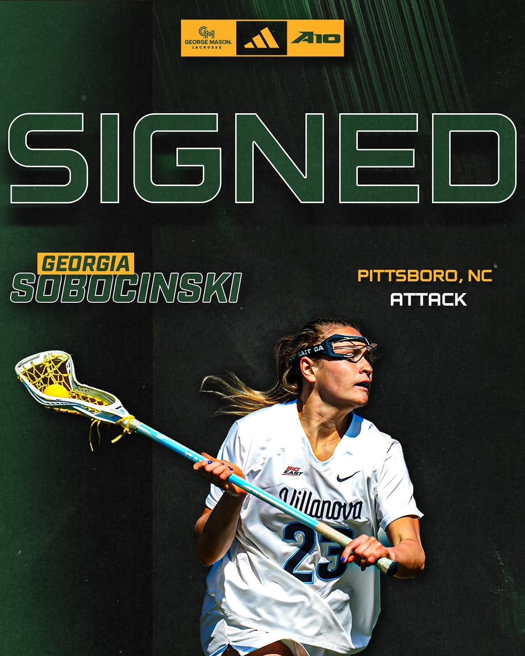 Post 3 by George Mason Lacrosse on Instagram (image)