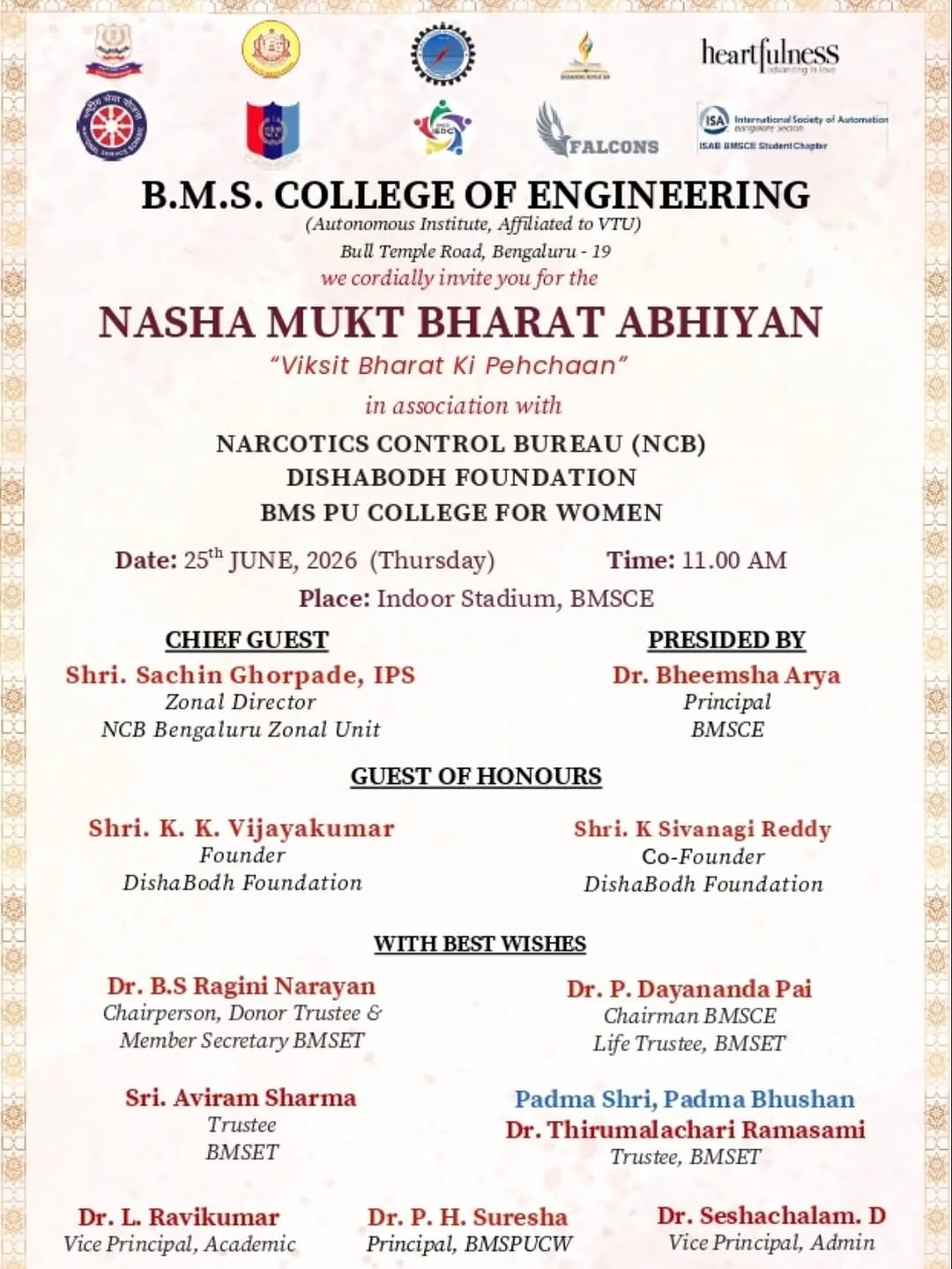 Post 2 by B.M.S. COLLEGE OF ENGINEERING on Instagram (carousel)