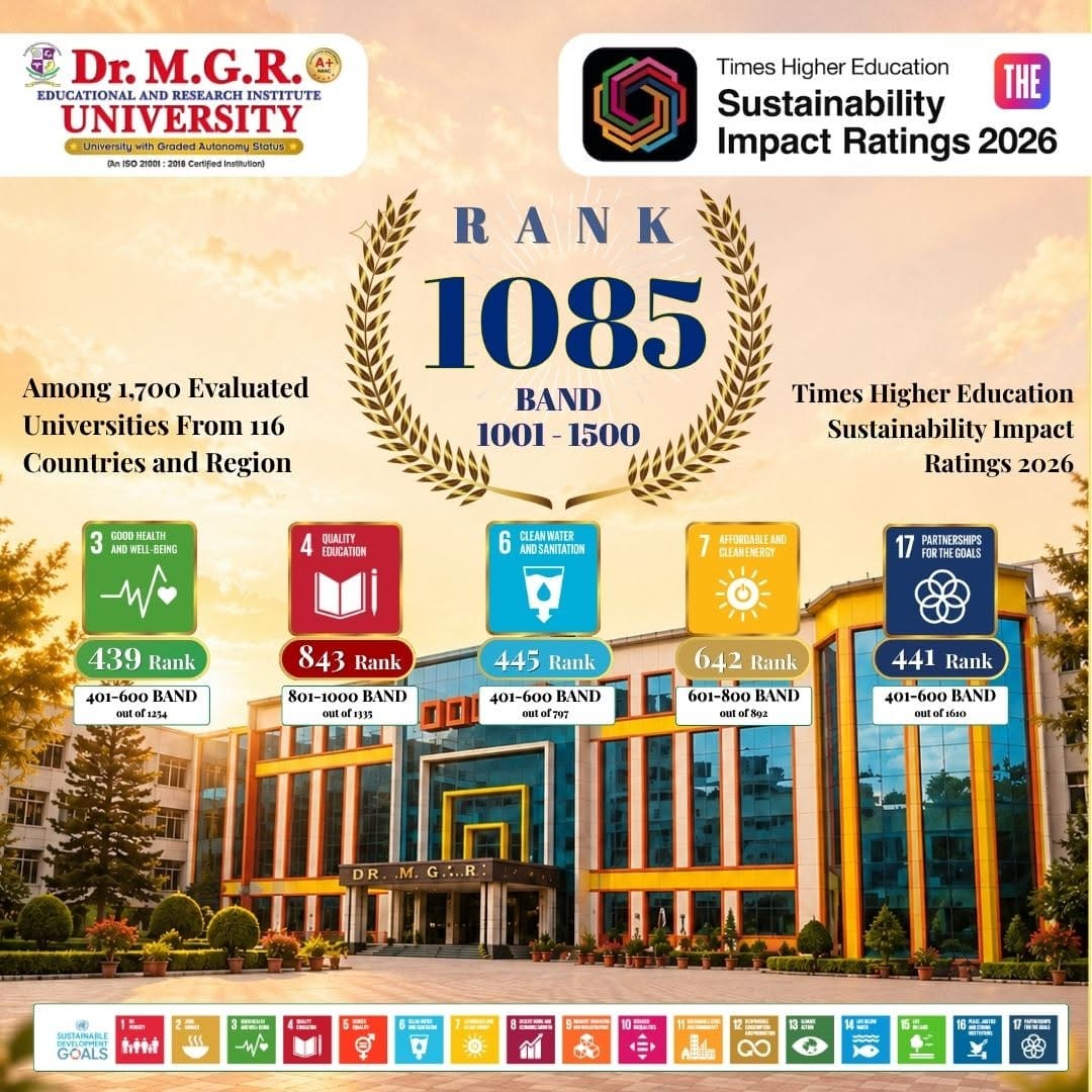 Post 10 by Dr. MGR Educational and Research Institute on Instagram (carousel)