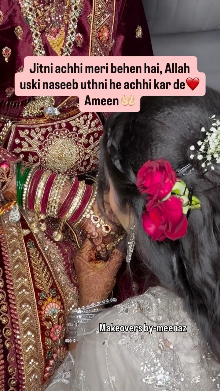 Post 3 by 👉 “Meenaz | Bridal Makeup Artist Mumbai” on Instagram (video)