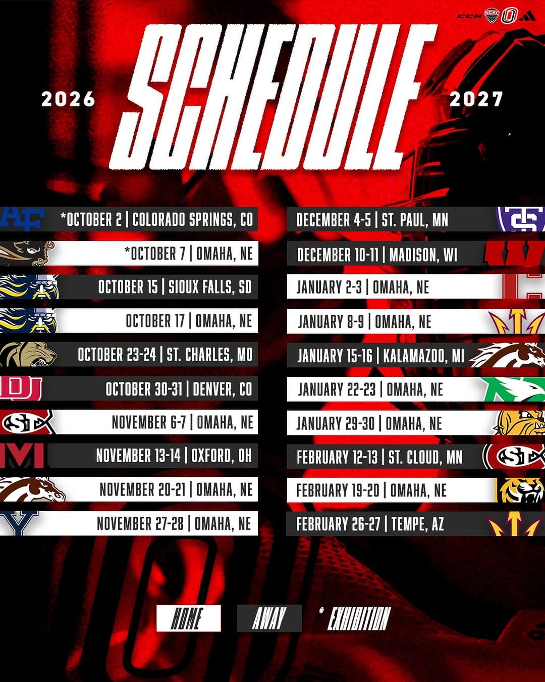Post 6 by Omaha Hockey on Instagram (image)