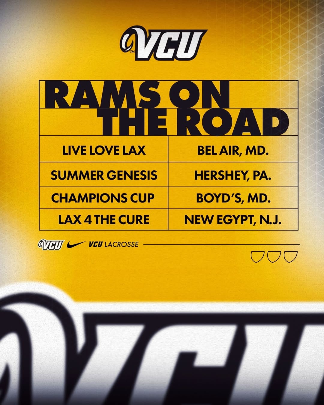 Post 2 by VCU Women’s Lacrosse on Instagram (image)