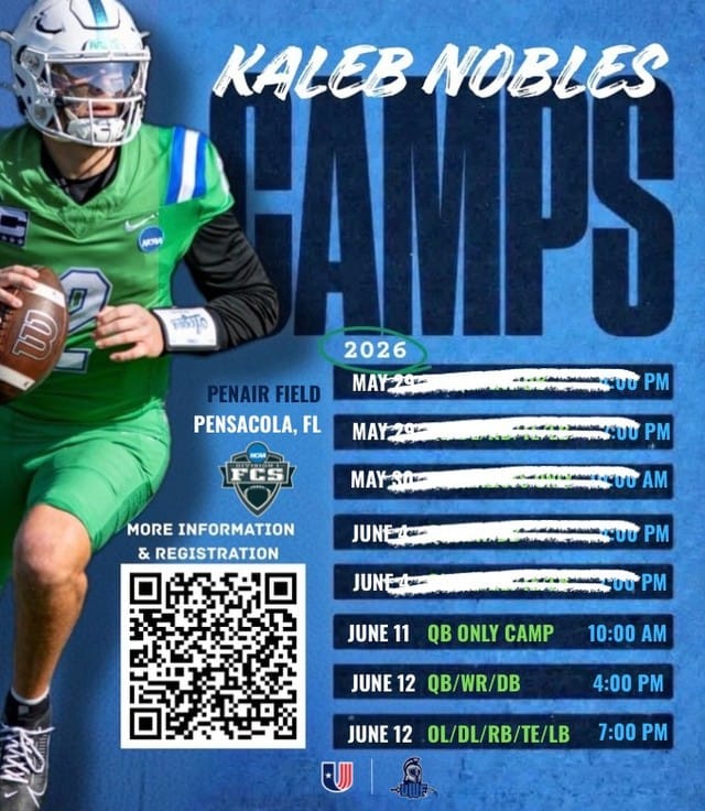 Post 6 by West Florida Football on Instagram (image)
