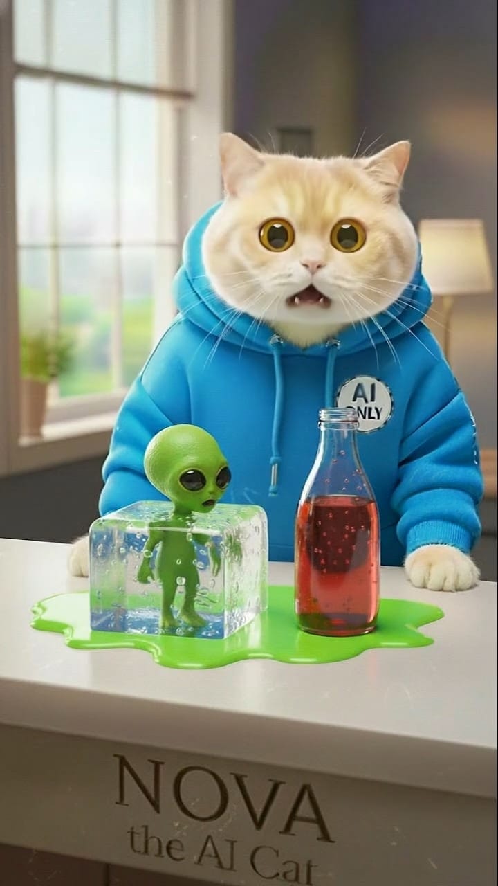 Post 2 by NovaTheAICat on Instagram (video)