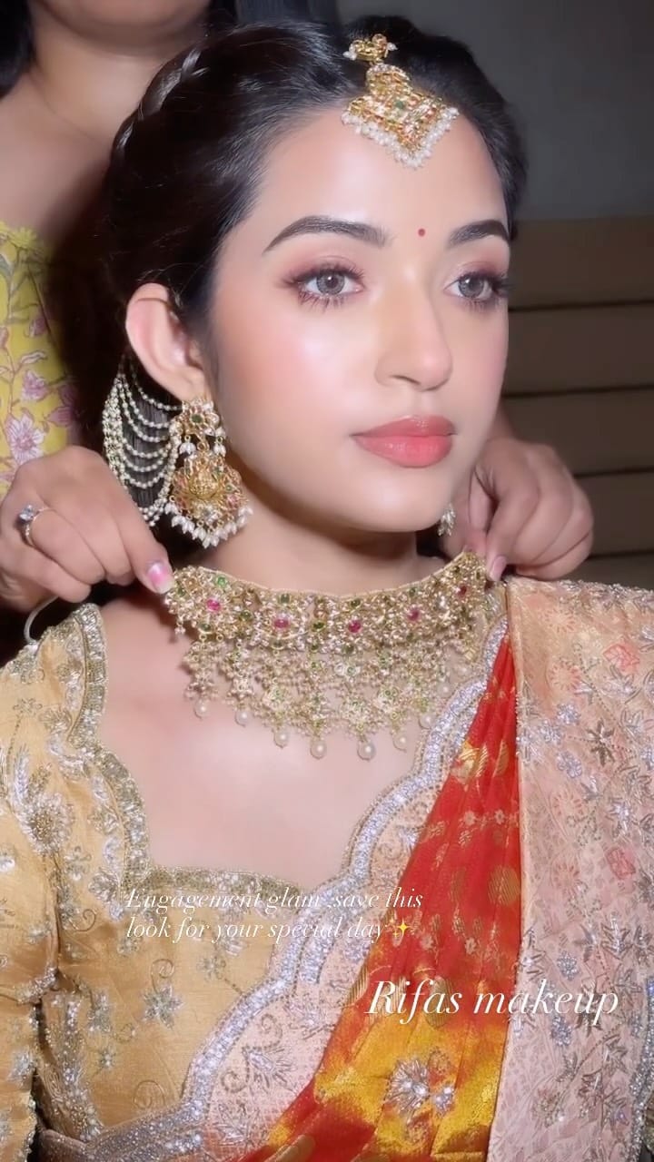 Post 7 by Sabar Nisha chennai makeup artist on Instagram (video)