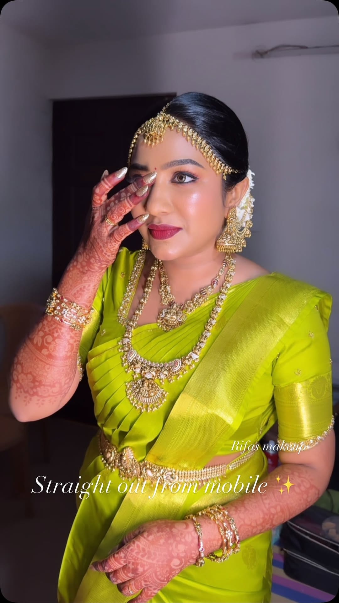 Post 5 by Sabar Nisha chennai makeup artist on Instagram (video)