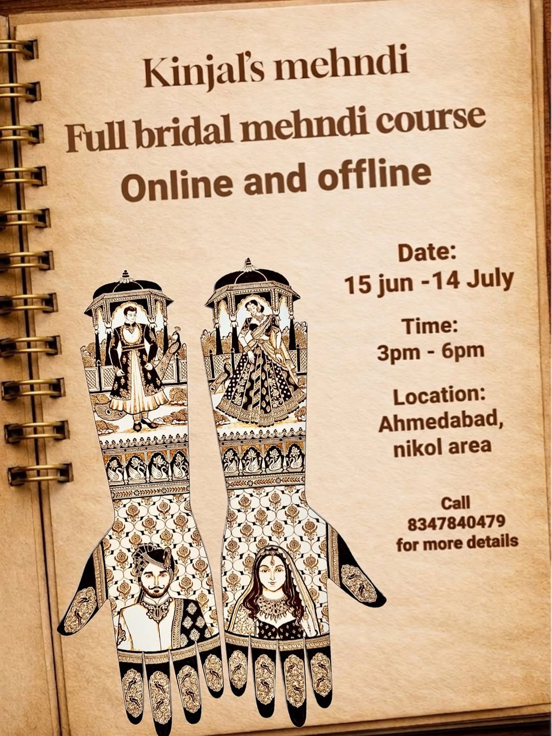 Post 8 by Kinjal's mehndi on Instagram (image)