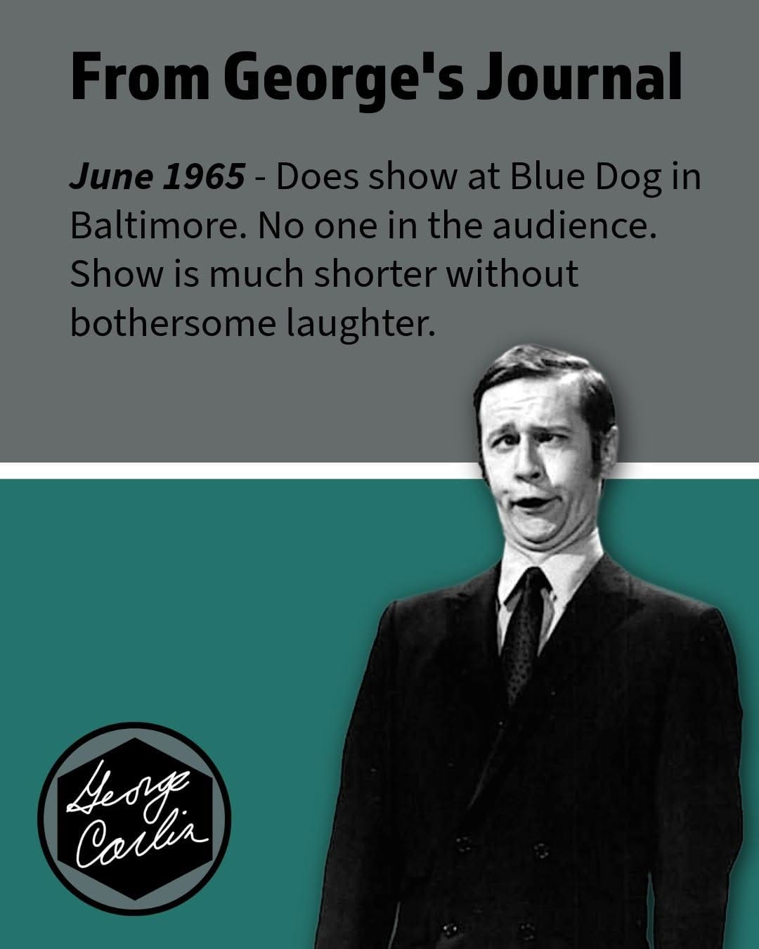 Post 5 by The Official George Carlin on Instagram (image)