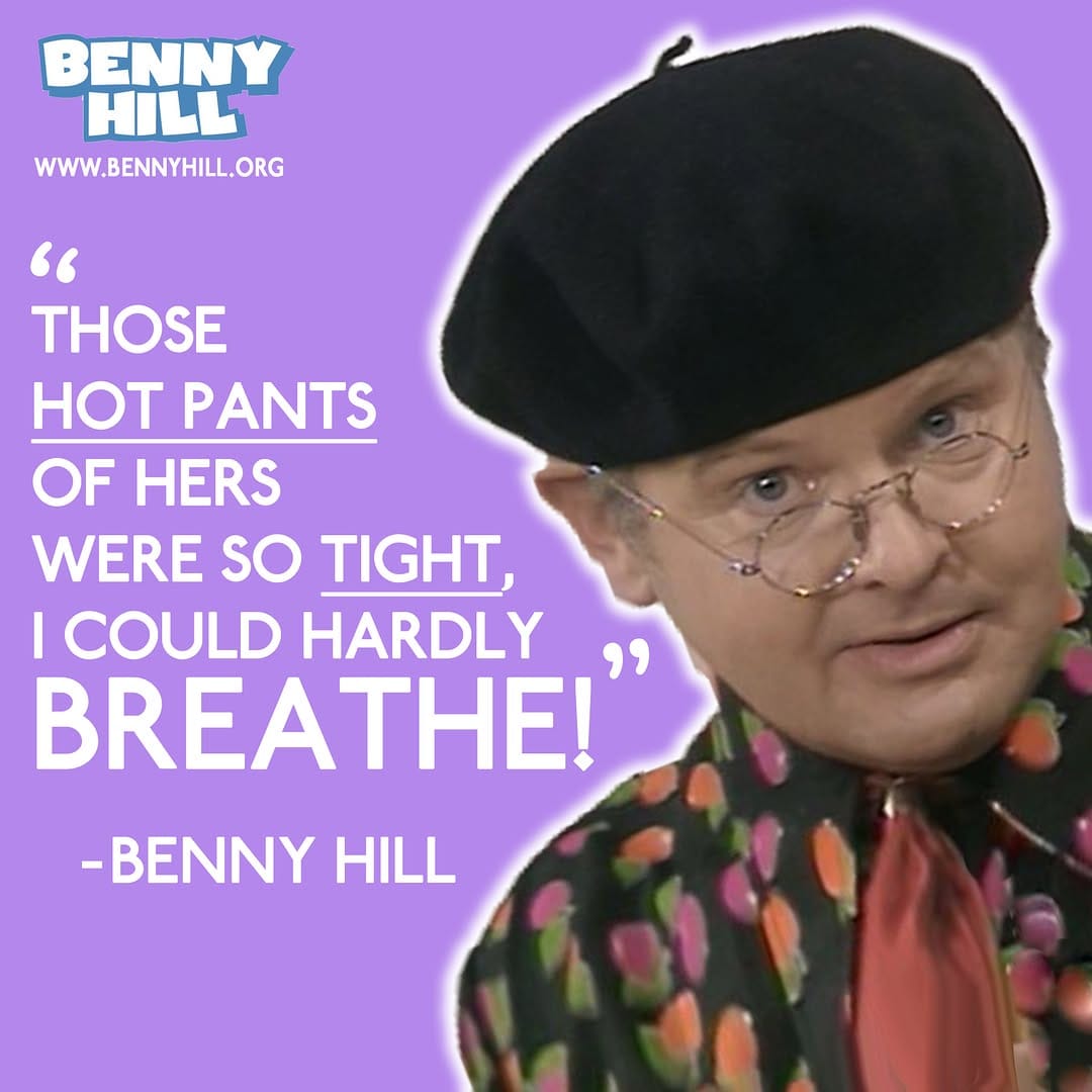 Post 3 by Benny Hill on Instagram (image)
