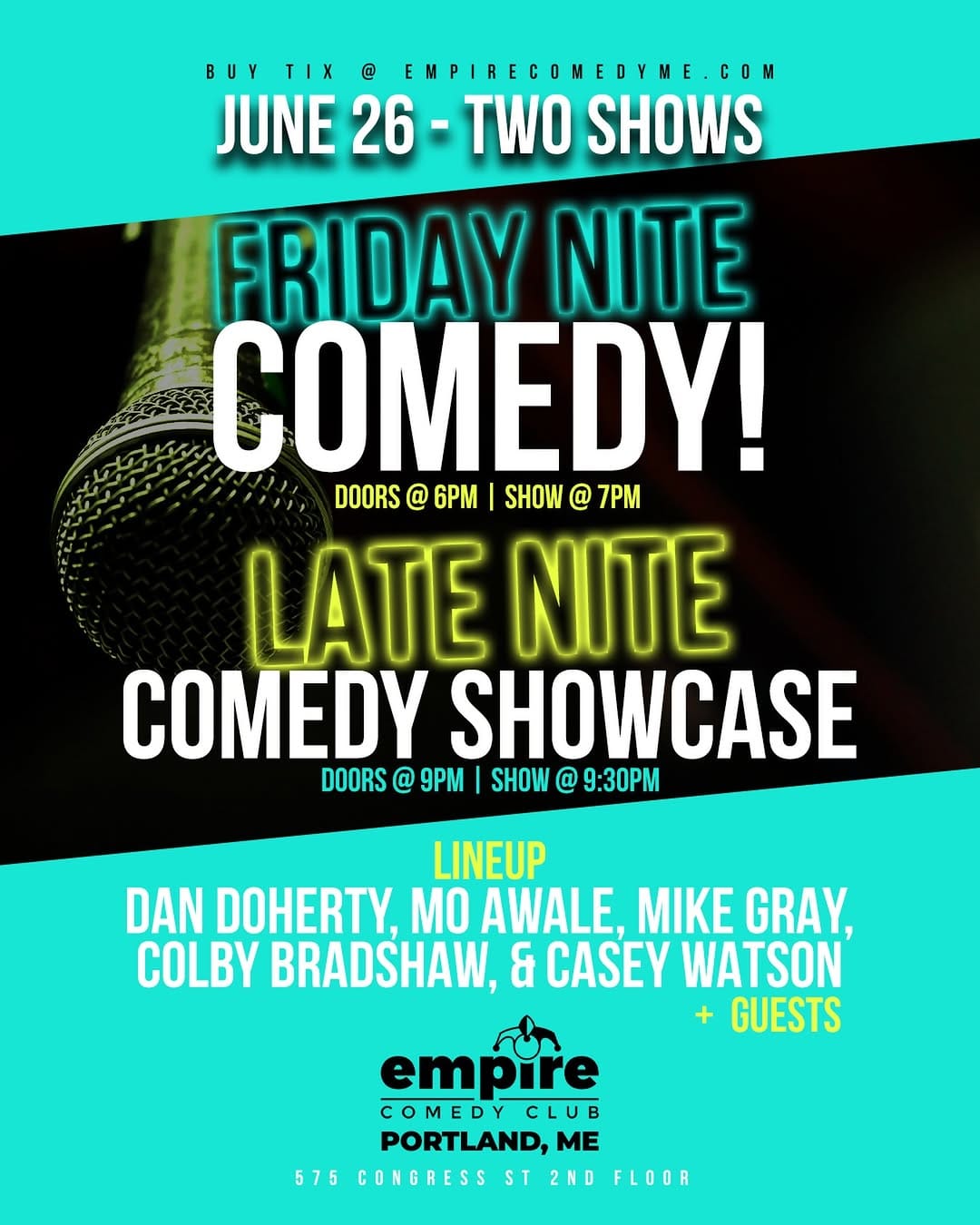 Post 5 by Empire Comedy Club on Instagram (image)