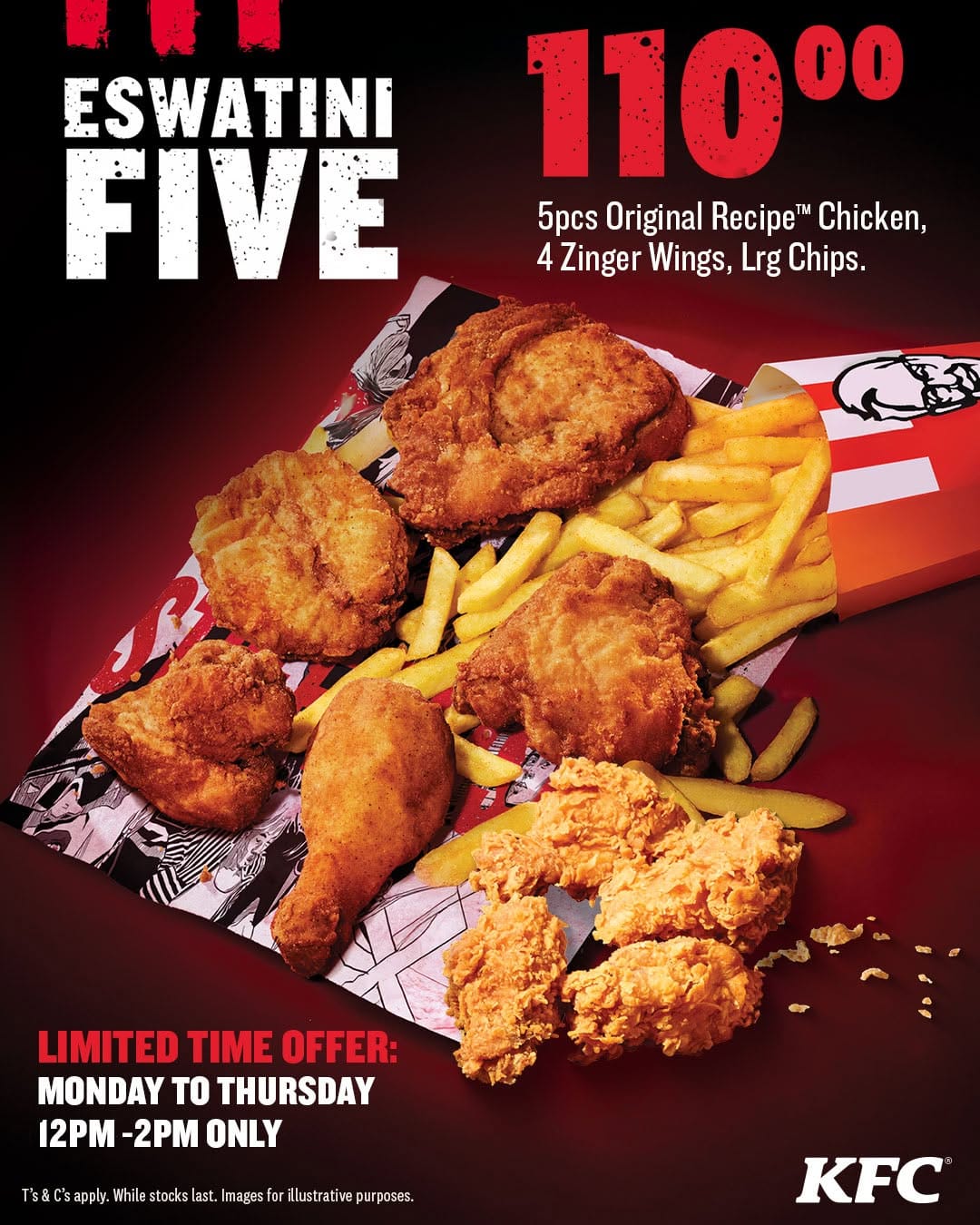 Post 5 by KFC eSwatini on Instagram (image)