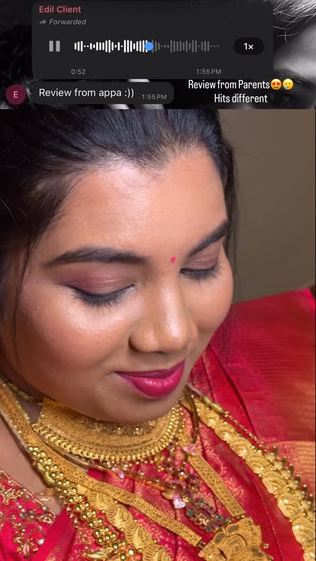 Post 6 by Shekinah M | Celebrity Makeup Artist | Chennai | Tirunelveli on Instagram (video)