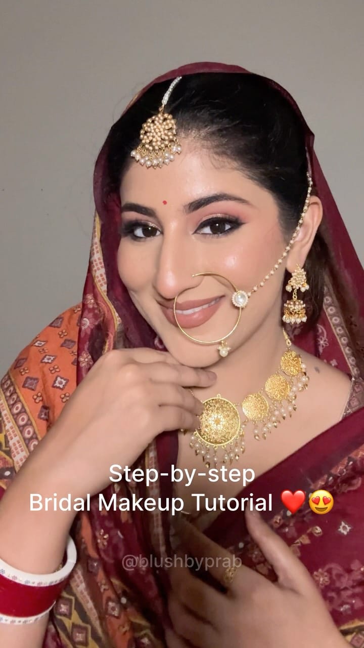 Post 3 by Prabhjot Kaur | Jalandhar Makeup Artist ✨ on Instagram (video)