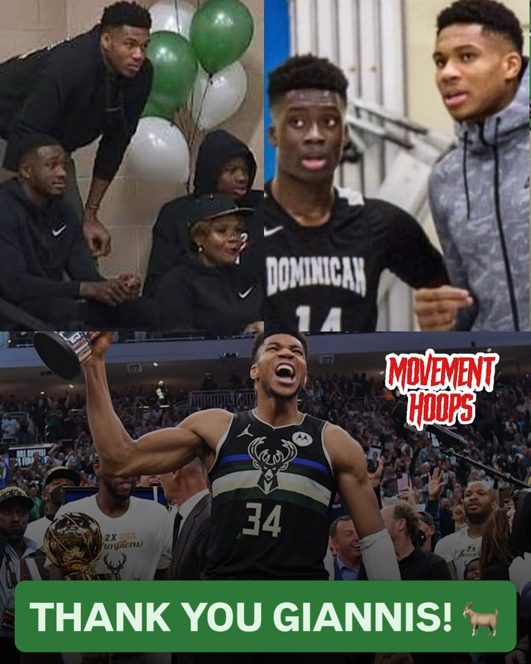 Post 4 by Giannis Antetokounmpo Fan Page on Instagram (carousel)