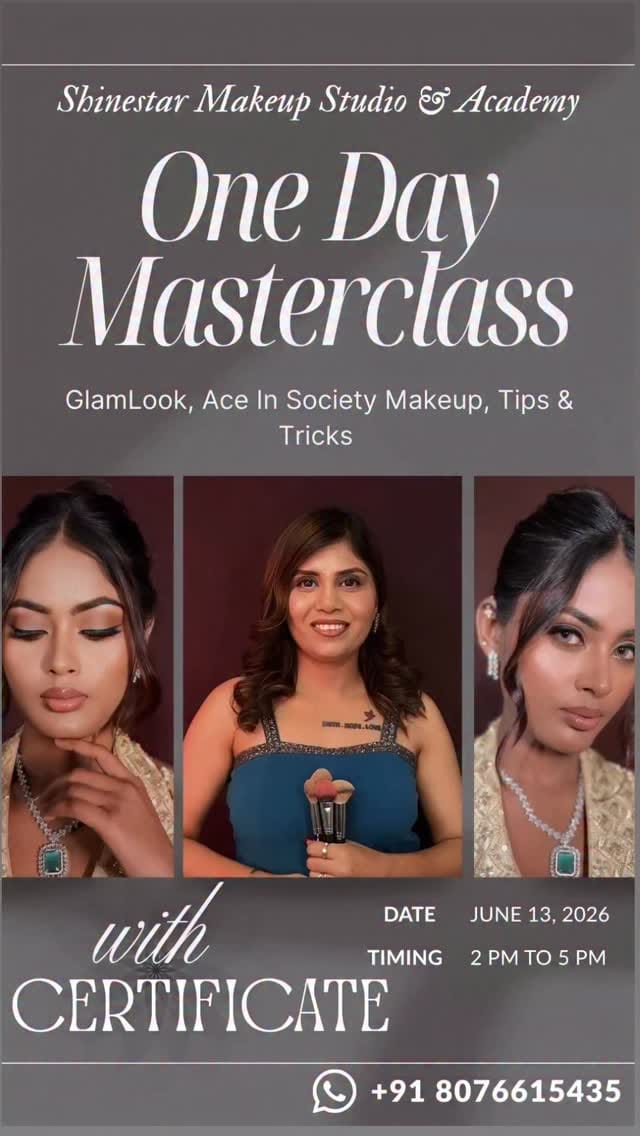 Post 8 by Shinestar makeup studio and academy on Instagram (video)