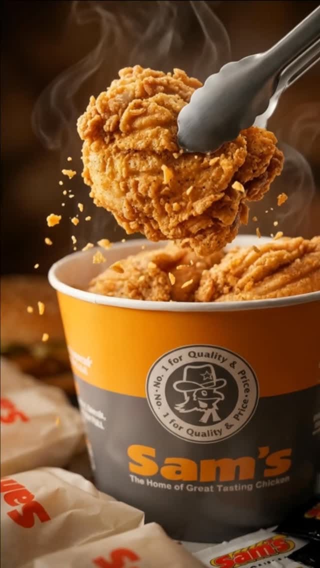 Post 10 by Sam's Chicken® on Instagram (video)