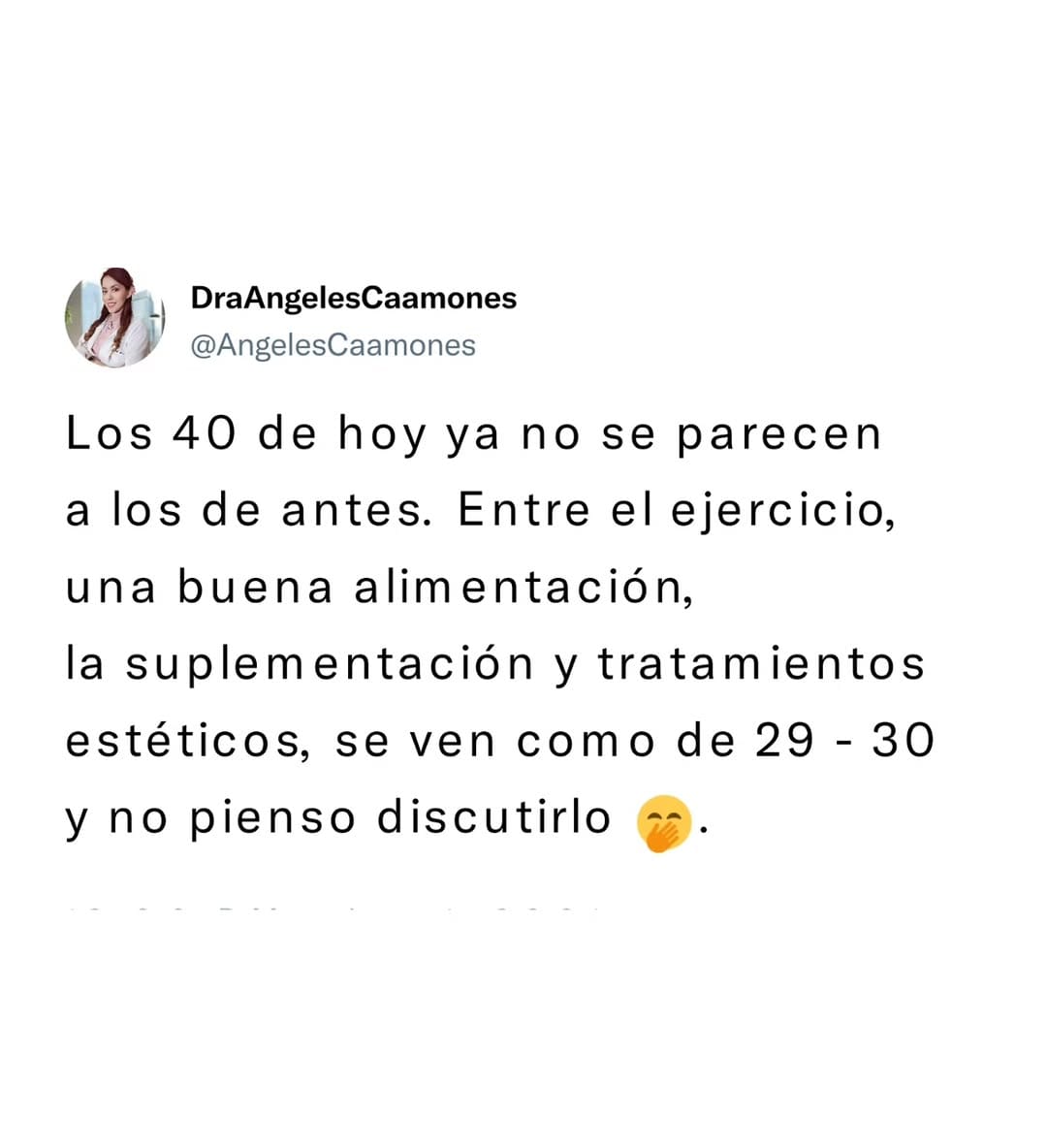 Post 2 by Dra. Angeles Caamones on Instagram (image)