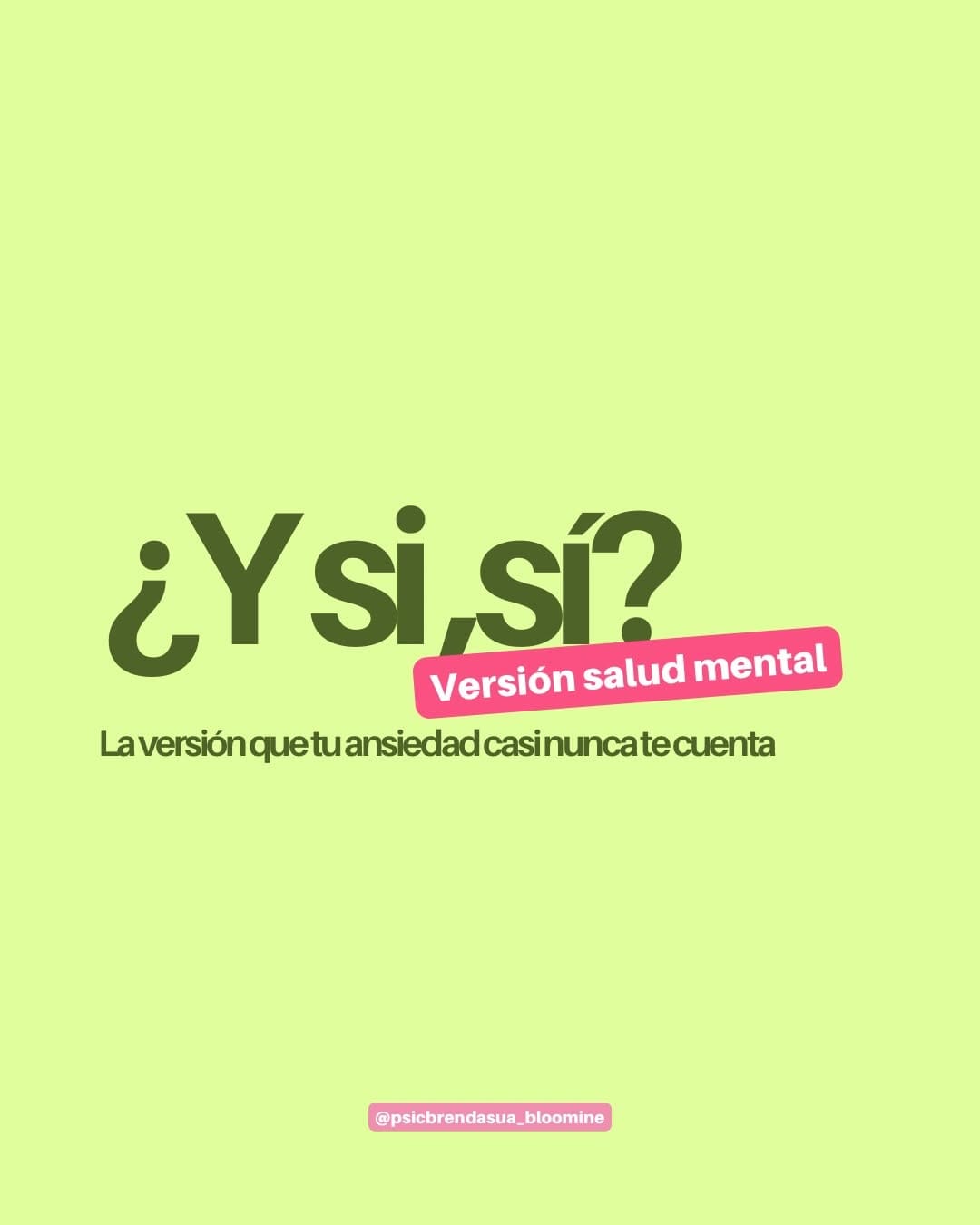 Post 4 by Psic. Brenda Mariana Suárez  | BLOOMINE on Instagram (carousel)