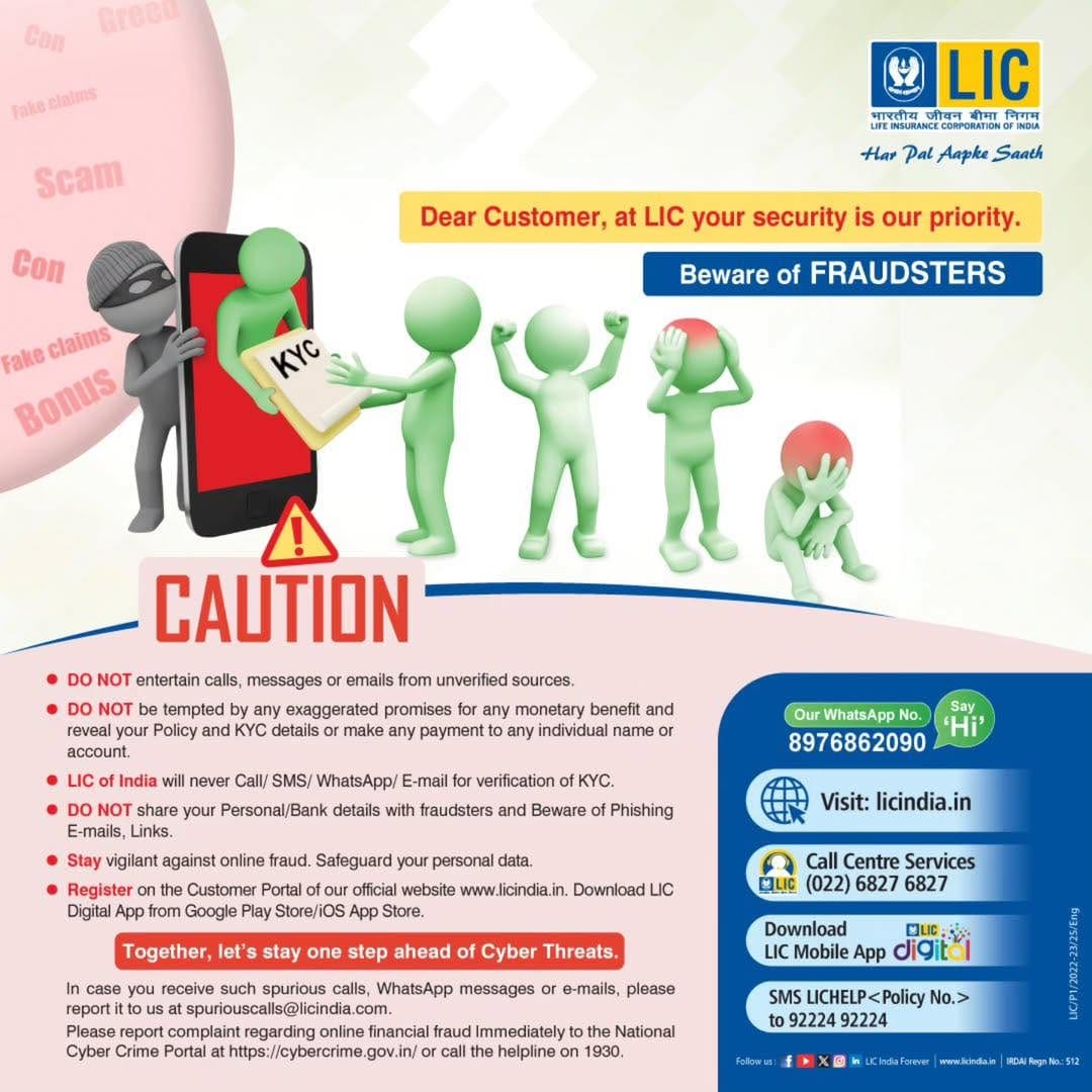 Post 8 by LIC of India on Instagram (image)