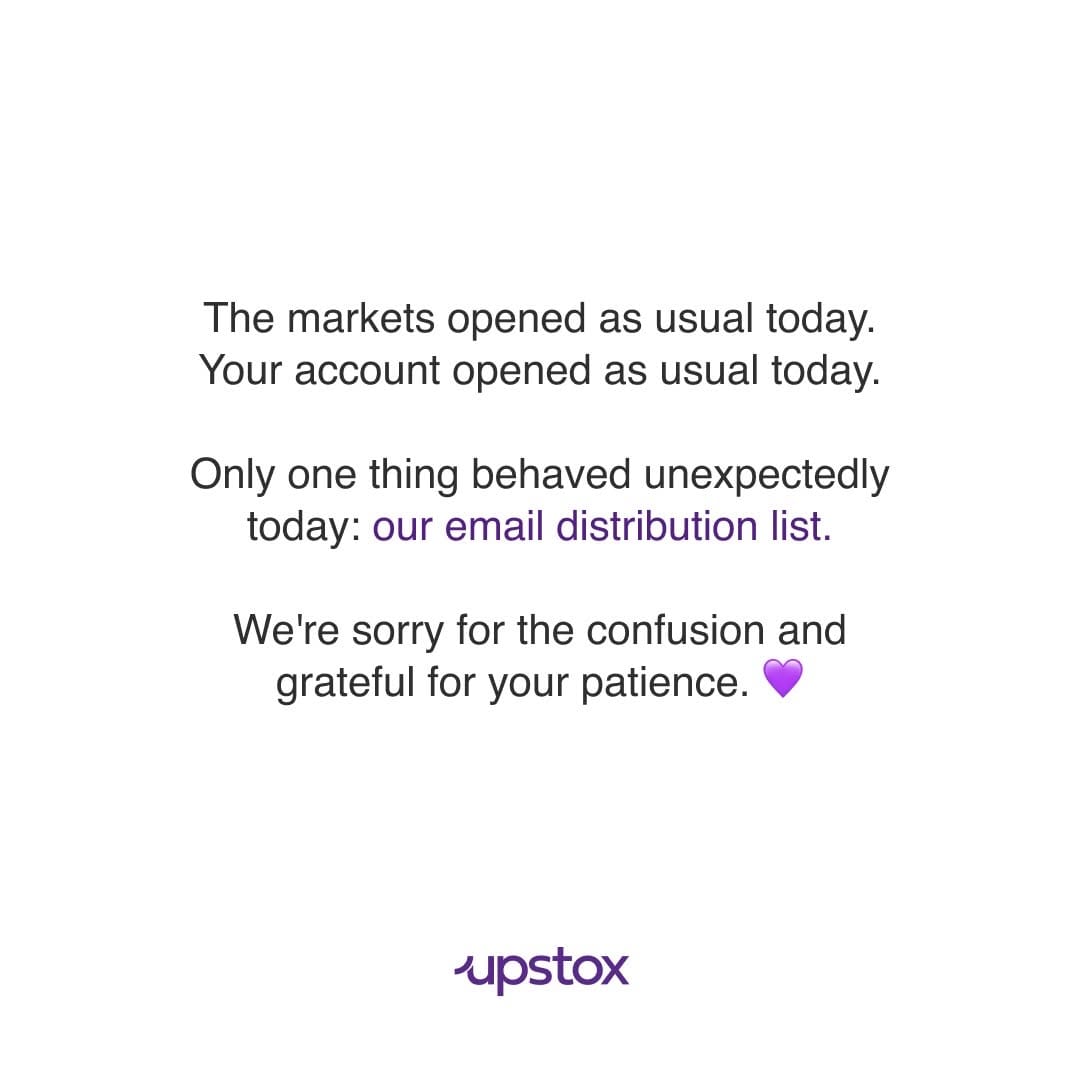 Post 2 by Upstox on Instagram (image)