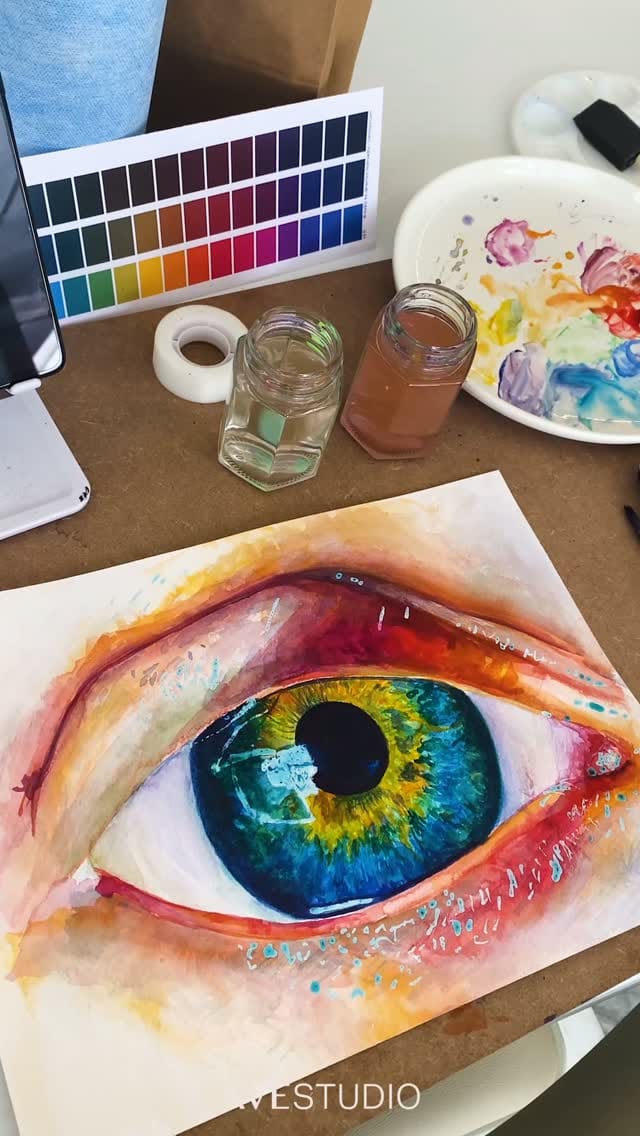 Post 1 by Paulina Jaimes. I paint on Instagram (video)