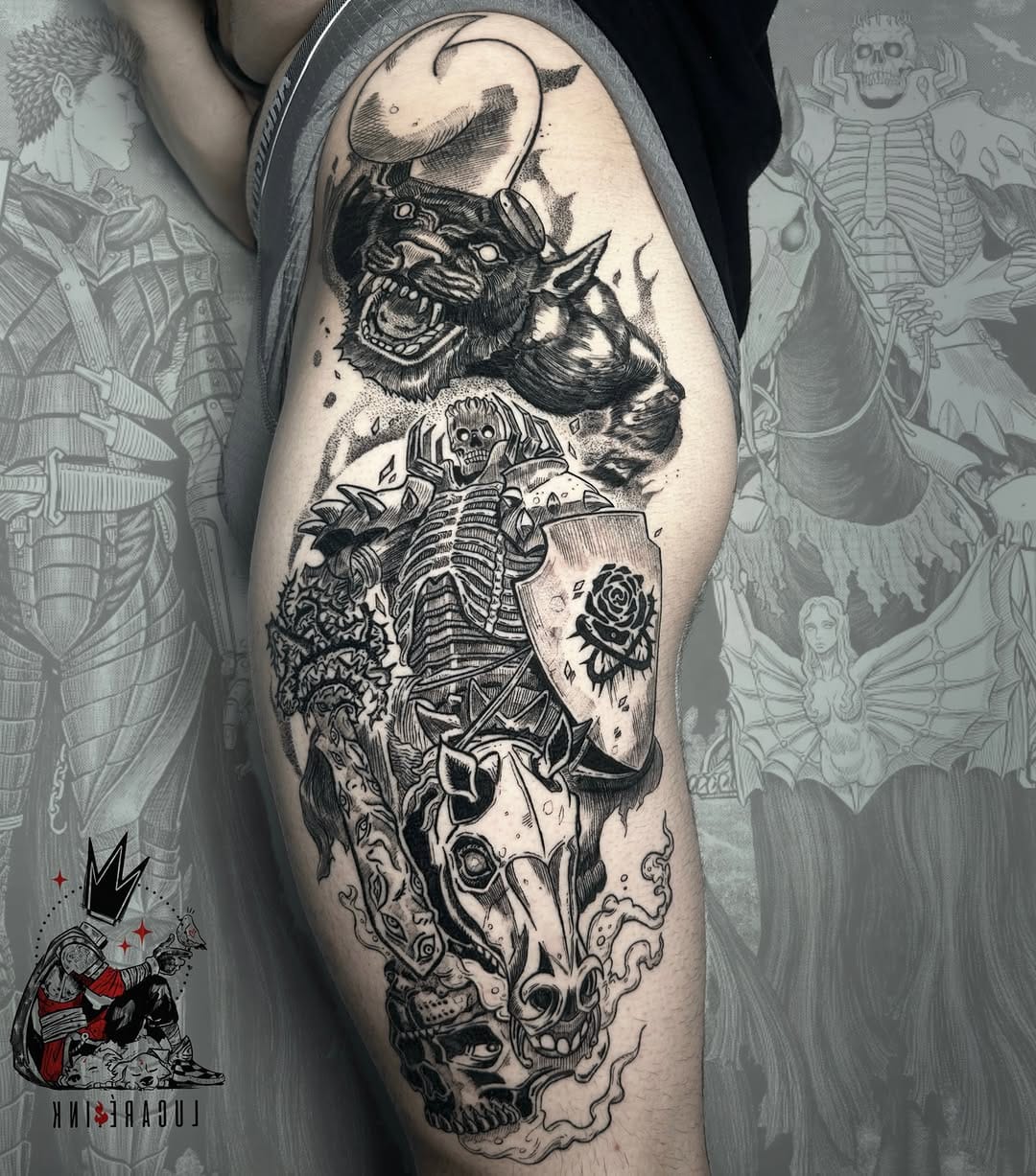 Post 7 by LUCARÈ.INK•MANGA TATTOO•NAPOLI on Instagram (carousel)