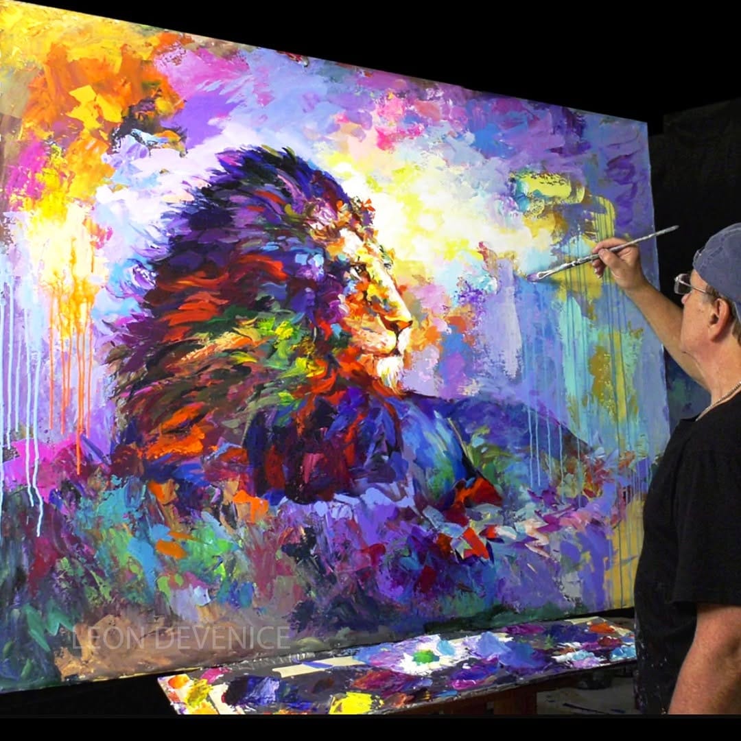Post 3 by Leon Devenice Original Paintings For Sale on Instagram (image)