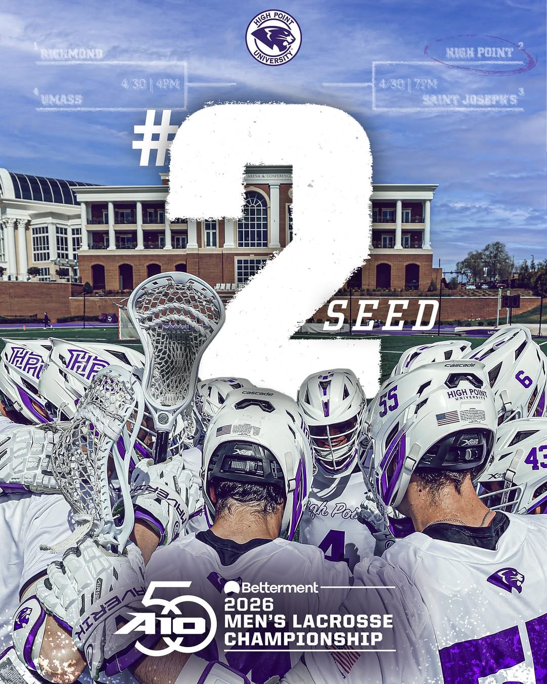 Post 9 by High Point University Men's Lacrosse on Instagram (image)