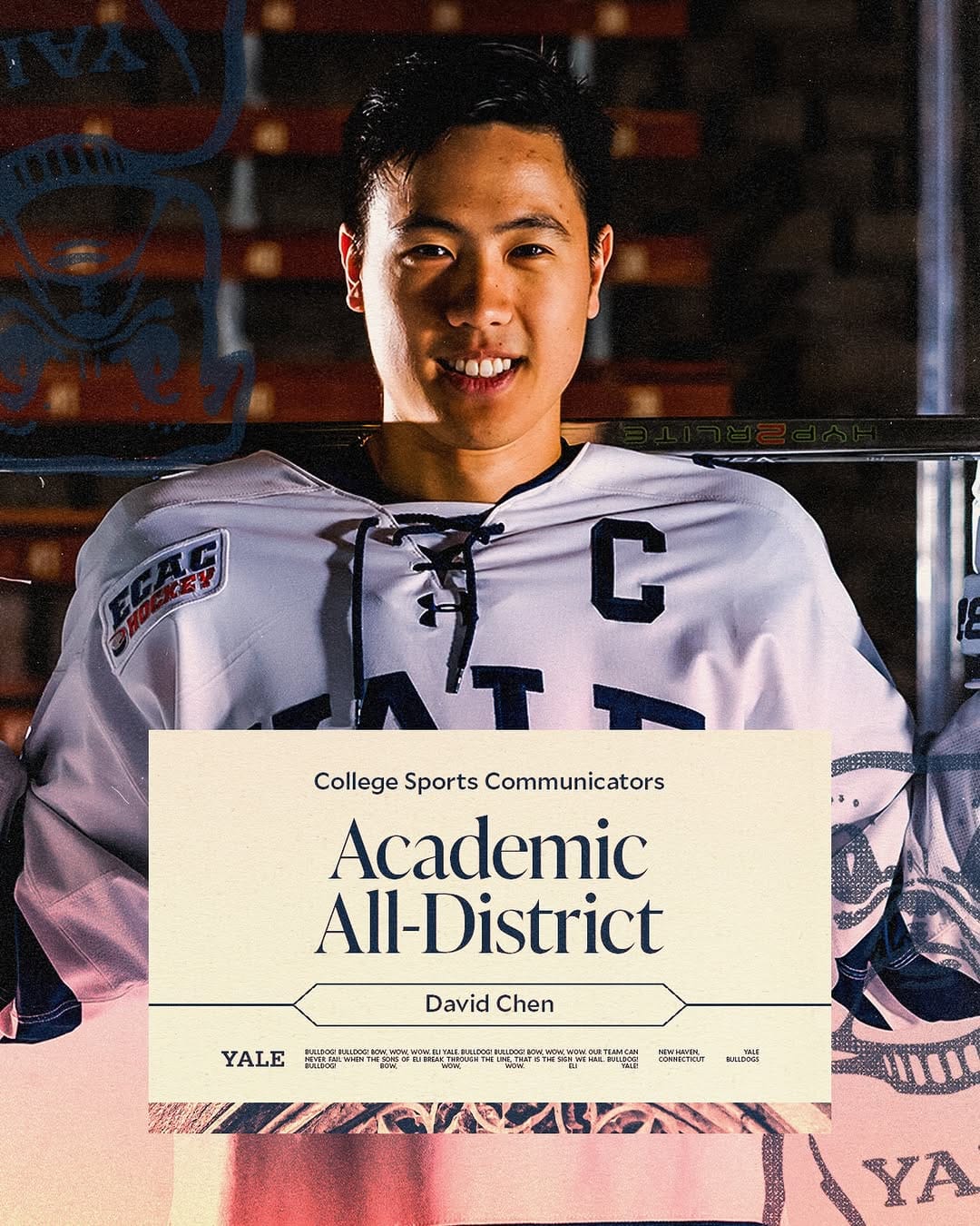 Post 2 by Yale Men's Hockey on Instagram (image)