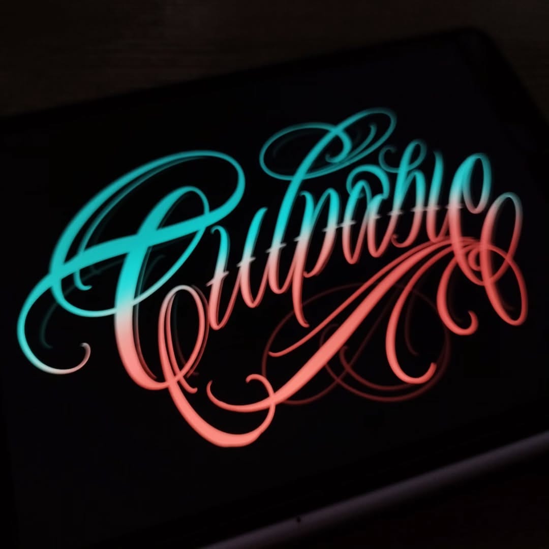 Post 7 by Code Murillo | Lettering Tattoo on Instagram (carousel)