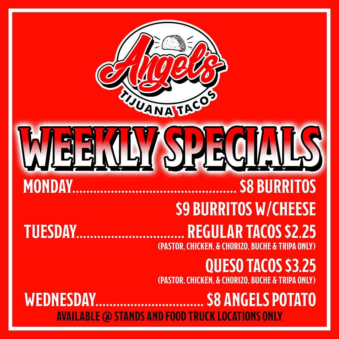Post 9 by Angel’s Tijuana Tacos on Instagram (image)
