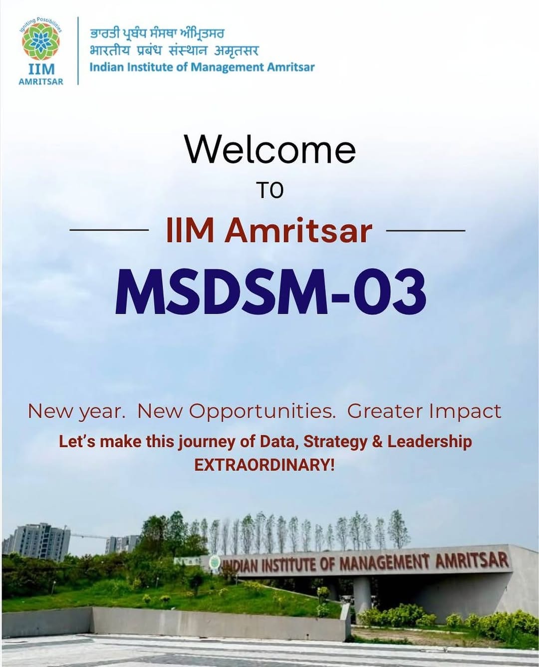 Post 1 by IIM Amritsar on Instagram (image)