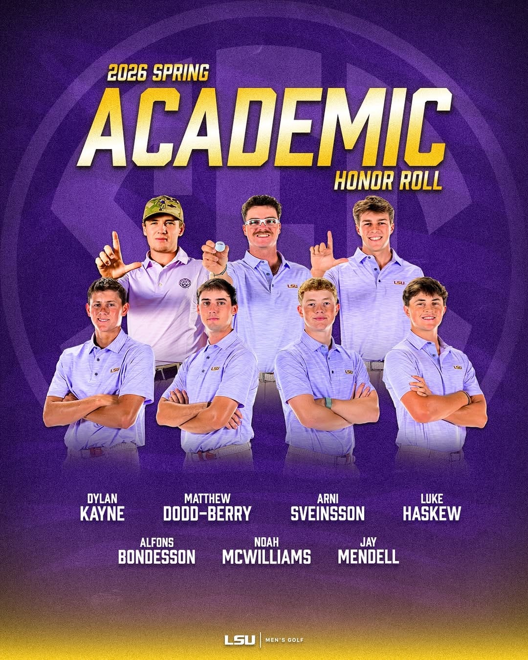 Post 4 by LSU Men's Golf Team on Instagram (carousel)