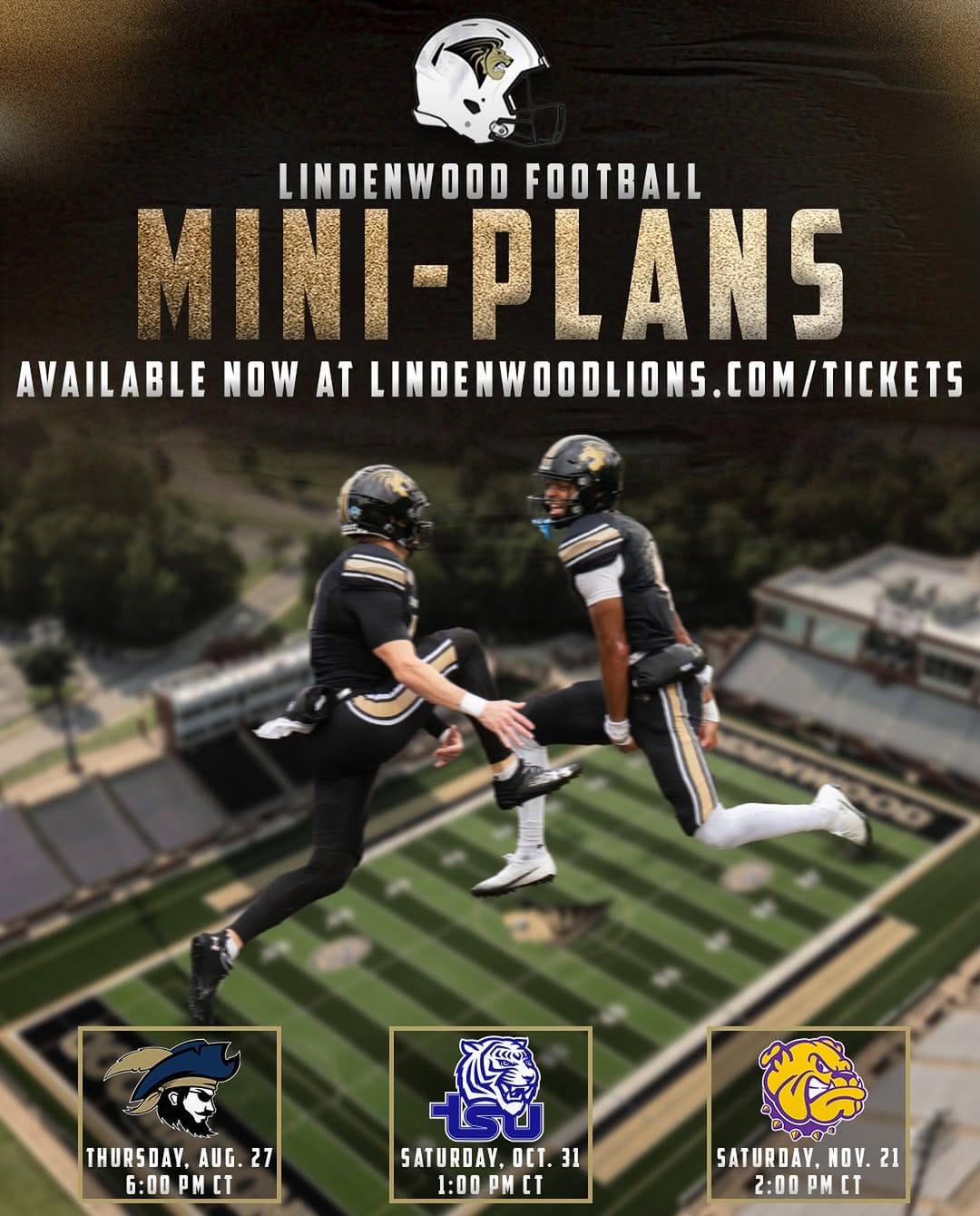 Post 5 by Lindenwood Football on Instagram (image)