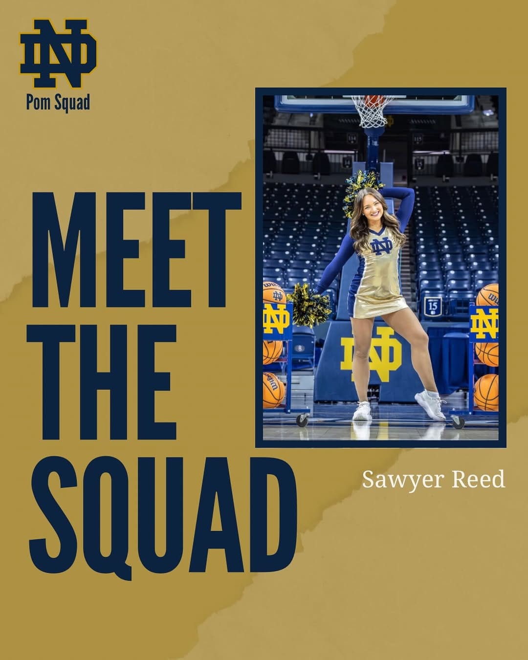 Post 9 by Notre Dame Pom Squad on Instagram (image)
