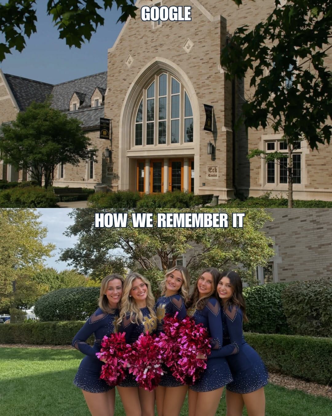 Post 8 by Notre Dame Pom Squad on Instagram (carousel)