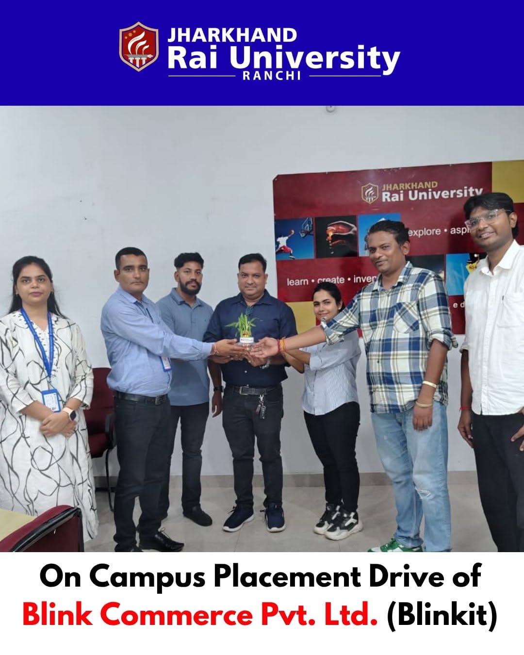 Post 1 by Jharkhand Rai University on Instagram (carousel)