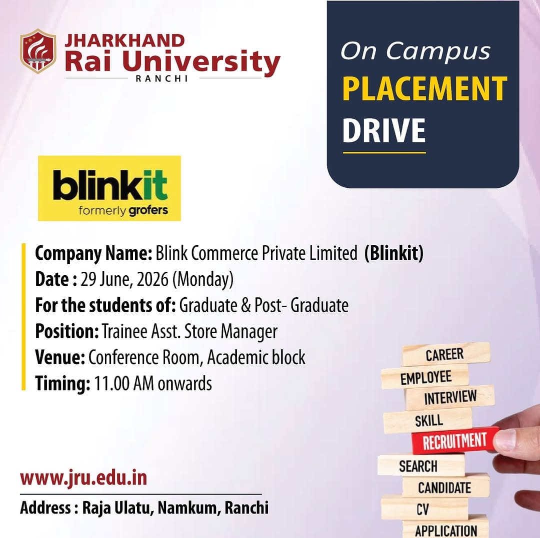 Post 2 by Jharkhand Rai University on Instagram (image)