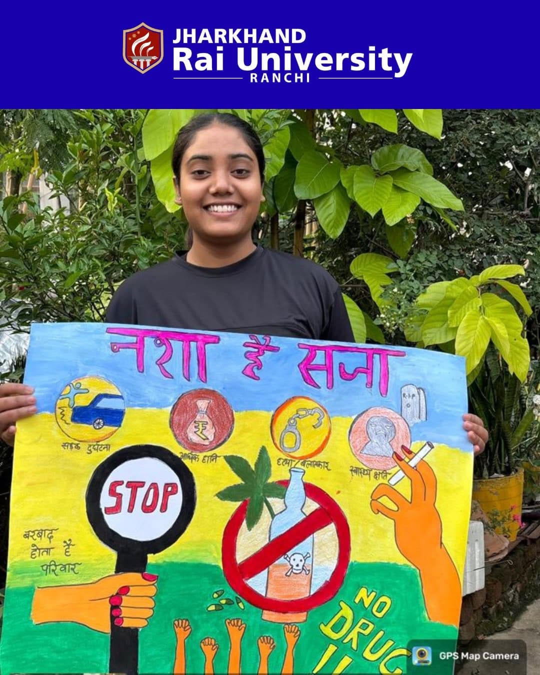 Post 6 by Jharkhand Rai University on Instagram (carousel)