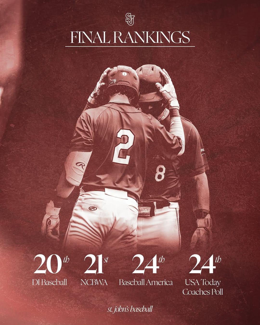 Post 1 by St. John's Baseball on Instagram (image)
