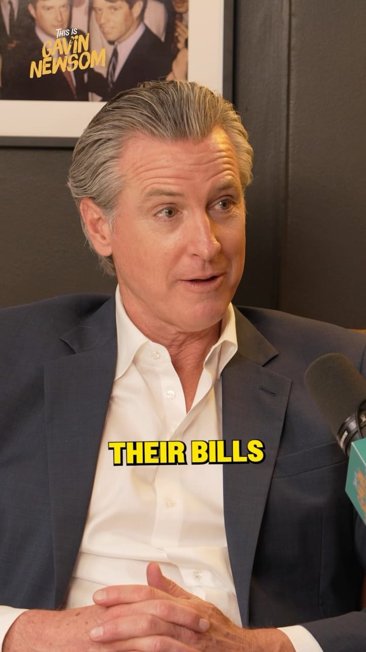 Post 6 by This is Gavin Newsom Podcast on Instagram (video)