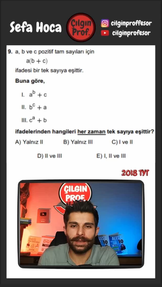 Post 8 by Çılgın Profesör (Sefa Hoca) on Instagram (video)