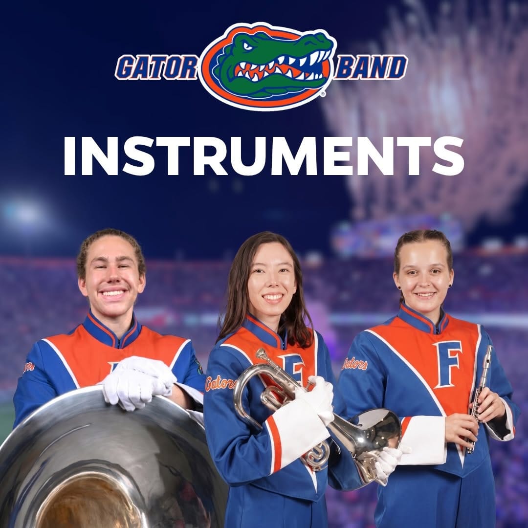 Post 6 by Fightin' Gator Marching Band on Instagram (carousel)
