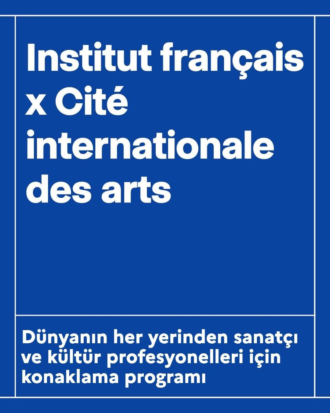 Post 9 by Institut français de Turquie on Instagram (image)