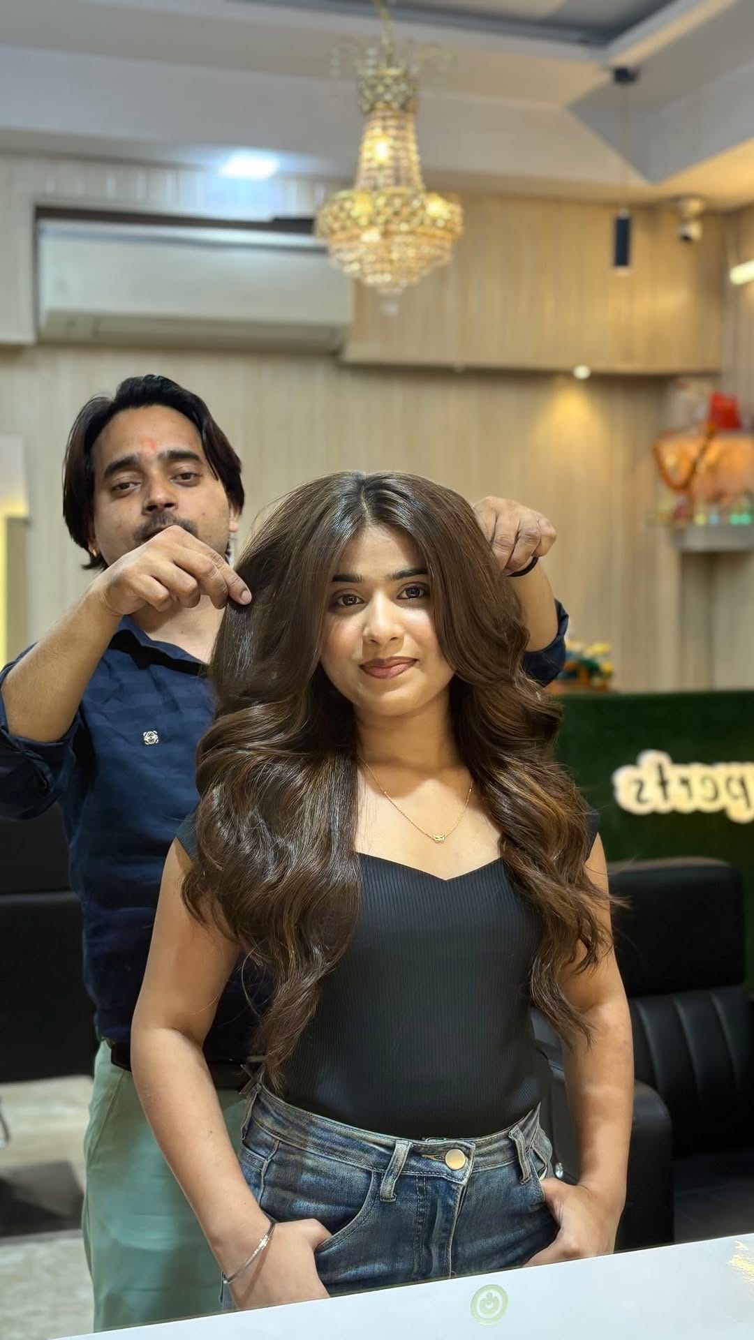 Post 5 by RAHUL BANSIWAL SALON on Instagram (video)