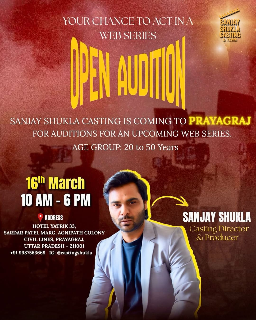 Post 3 by Casting By Sanjay Shukla on Instagram (image)