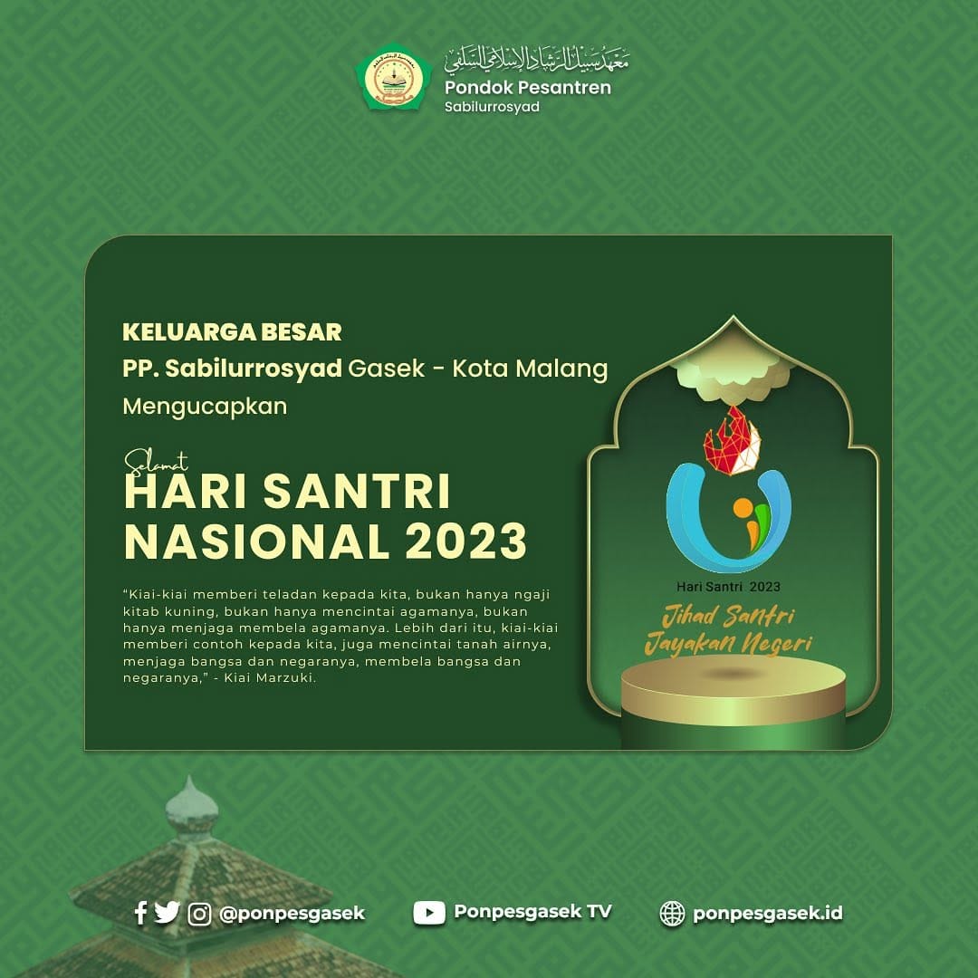 Post 6 by Pondok Pesantren Sabilurrosyad Gasek on Instagram (image)