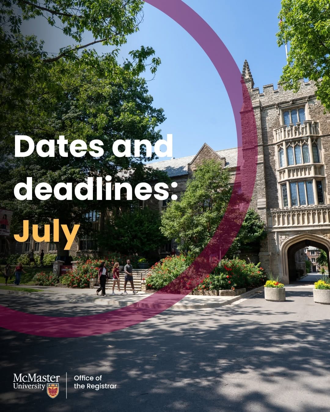 Post 1 by McMaster Registrar’s Office (RO) Student Services on Instagram (image)