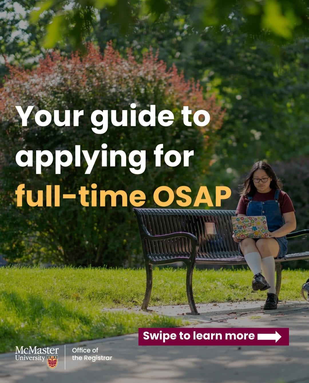 Post 5 by McMaster Registrar’s Office (RO) Student Services on Instagram (carousel)