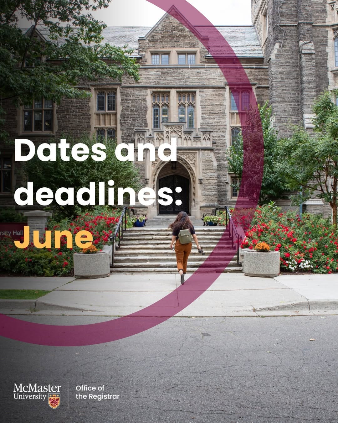 Post 10 by McMaster Registrar’s Office (RO) Student Services on Instagram (image)